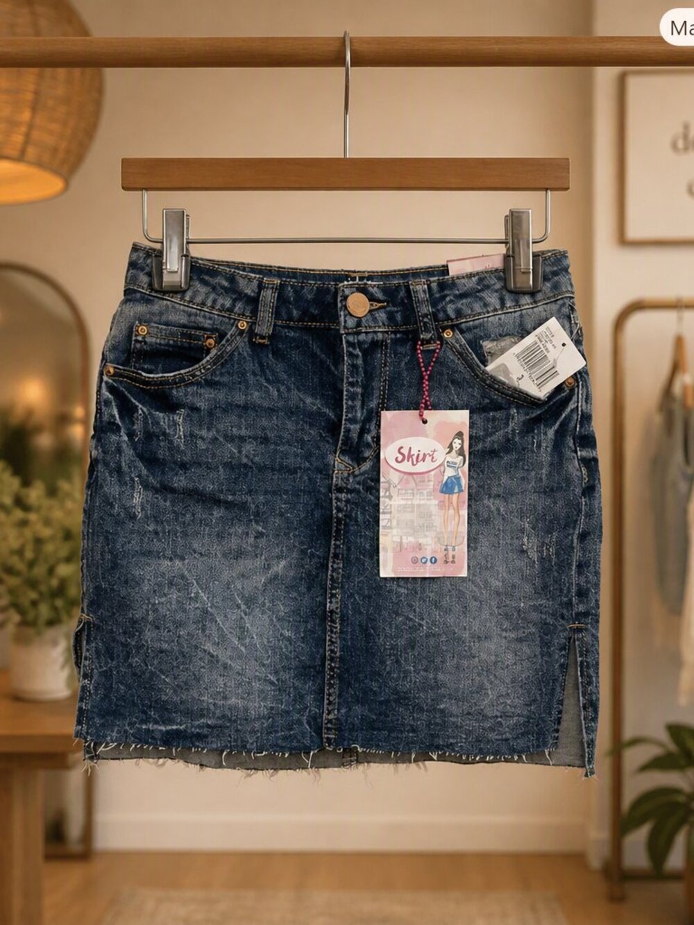 Almost Famous The Must Have Denim Skirt Size 3 NWT